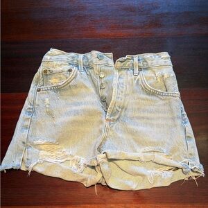 Agolde Jaden High Rise Shorts- Size 24